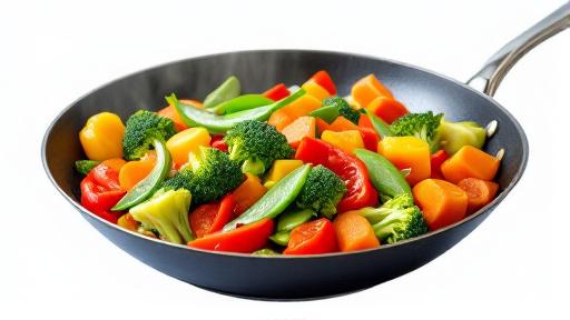 Pouring thick soy garlic sauce into skillet with chicken and veggies