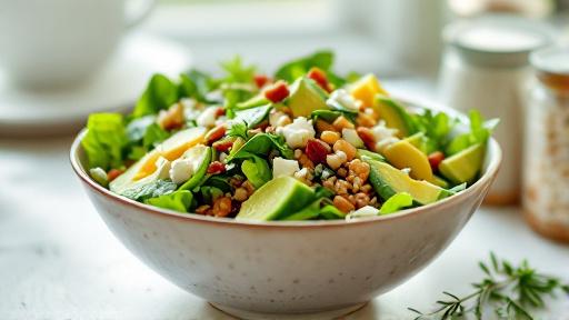 Simple & Healthy Greens and Grains Salad