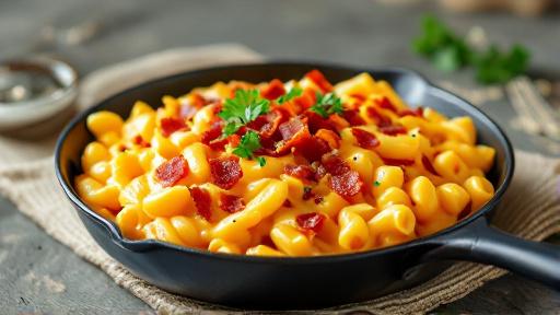 Skillet Mac & Cheese with Bacon: Comfort Food for the Cooking-Challenged